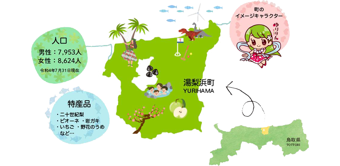 湯梨浜町マップ